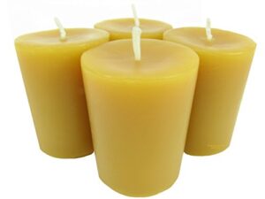 beeswax candle works, large 19-hour votives (pack of 4) 100% usa beeswax