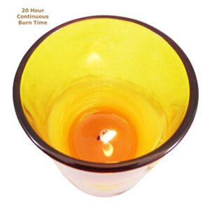 Beeswax Candle Works, Large 19-Hour Votives (Pack of 4) 100% USA Beeswax