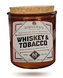 patriot candles scents and spirits whiskey and tobacco 15oz