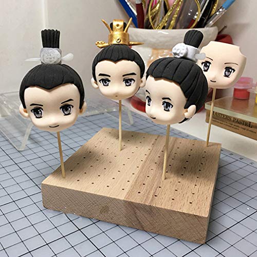 Weiy Clay Figure Drying Rack,Wooden Insert Board Clay Figure Drying Rack Clay Base Plug-in Board Sculpture Clay Pottery,Square Hole Insert