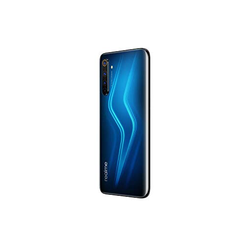 Realme 6 Pro (128GB, 6GB) 6.6" 90Hz Display, 30W Fast Charge, Snapdragon 720G, GSM Unlocked Global 4G LTE (T-Mobile, AT&T, Metro) International Model RMX2063 (128GB SD Bundle, Lightning Blue)