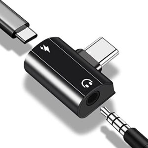 2 in 1 galaxy pixel headphone adapter, usb c to 3.5mm aux and 60w pd charge adapter compatible with samsung s23 s22 s21 s20 s20+ ultra note 10 20 ultra, google pixel 7 6 pro 5 4 xl 3 xl 2xl, pico 4