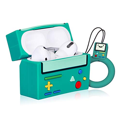 Coralogo Case for Airpods Pro 2019/Pro 2 Gen 2022 Cute 3D Character Soft Silicone Cartoon Airpod Skin Funny Fun Cool Keychain Design Kids Teens Girls Boys Cover Cases Air pods Pro (Green Games)
