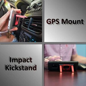 Triptech Flipside 5 in 1 Phone Grip - Ring Grip | 360° Rotation | 70° Viewing Kickstand | Impact Kickstand | Portrait Kickstand | Vehicle GPS Mount | Universal fit to Phones and Cases