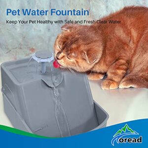 Cat Water Fountain, 90oz/2.6L Automatic Drinking Water Dispenser with 5 Washable Replacement Filters, Ultra Quiet Pump for Kitty, Cat, Small Dog, Anti Spill Running Water Bowl