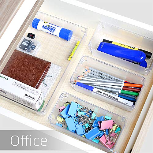 Desk Drawer Organizer Kitchen Makeup - Acrylic Drawer Organizer Divider Home Bathroom Office For Large Untensils