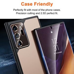 UniqueMe [2+2 Pack Compatible with Samsung Galaxy Note 20 Ultra 6.9 inch Soft TPU Screen Protector 【Not Glass】 and Camera Lens Protector,HD Clarity [Case Friendly][Bubble Free] [Anti-slip tool]