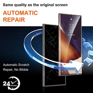 UniqueMe [2+2 Pack Compatible with Samsung Galaxy Note 20 Ultra 6.9 inch Soft TPU Screen Protector 【Not Glass】 and Camera Lens Protector,HD Clarity [Case Friendly][Bubble Free] [Anti-slip tool]