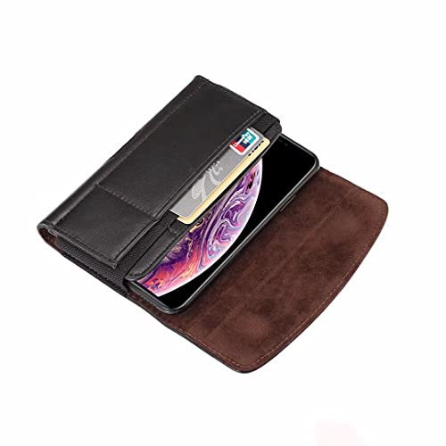 Extra Large Cell Phone Holster Case Belt Clip PU Leather Pouch Holder for Samsung Galaxy S23 Ultra S22 Ultra S21Ultra Note 20 Ultra A14 A12 A13 A03S A23, Moto G Power 2022 G Pure Pixel 6 Pro Nord N200