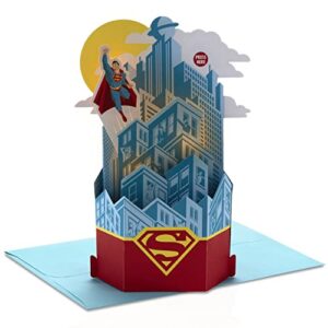hallmark paper wonder superman pop up father's day or birthday card with music (plays superman theme)