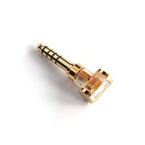 dd ddhifi dj44ag 2.5mm balanced female to 4.4mm male earphone dongle with 24k gold plated copper plug, the upgraded gold version of audio jack adapter