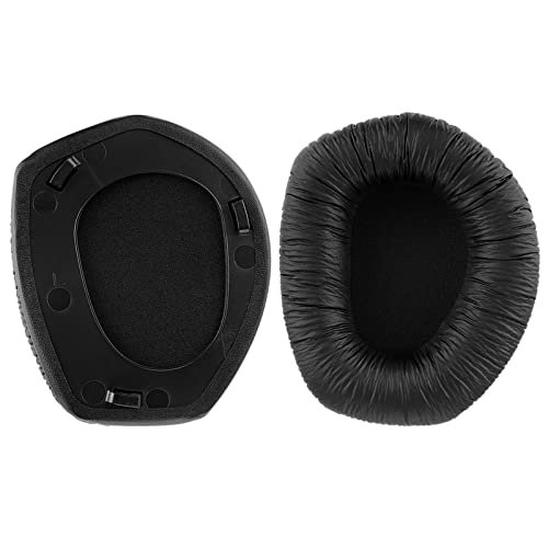 Geekria QuickFit Leatherette Replacement Ear Pads for Sennheiser RS195 HDR195 RS185 HDR185 HDR175 RS175 HDR165 RS165 Headphones Ear Cushions, Headset Earpads, Ear Cups Repair (Plastic Ring)