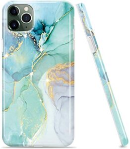 luolnh compatible with iphone 11 pro case,iphone 11 pro marble case,marble design shockproof flexible soft silicone rubber tpu bumper cover skin case for iphone 11 pro 5.8 inch 2019 -abstract mint
