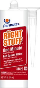 permatex 34425 right stuff 1 minute red high temperature gasket maker, 5 oz