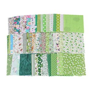 exhilaraz hot cotton fabric diy handmade patchwork quilting sewing craft scrapbook cloth 50pcs green