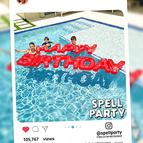 Pool Party Decorations Happy Birthday Pool Floats Large Floating Letters Pool Party 7944