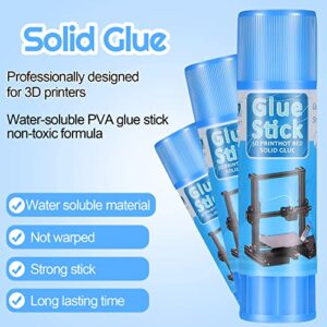 Outus 3D Printer Glue Sticks PVP Solid Glue Sticks for 3D Printer Hot Bed Removing Printing Models(6 Pieces)