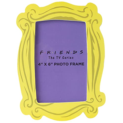 Silver Buffalo Friends Yellow Frame Photo Frame, 4 x 6 Inches