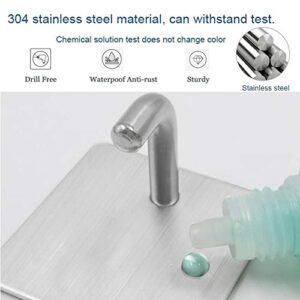 Self Adhesive Hooks, Meirenda Removable Wall Hooks Sticky Hangers Hooks Heavy Duty Kitchen Towel Sticky Adhesive Wall Hanging Hooks for Office Home Robe Keys Bags 4 Pack