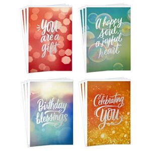 hallmark religious birthday cards assortment (birthday blessings, 12 cards and envelopes)