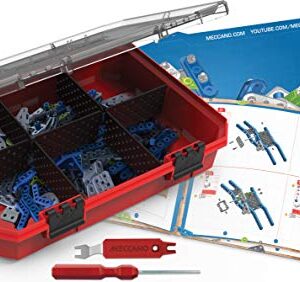 Meccano Erector, Advanced Machines Innovation Set, S.T.E.A.M. Building Kit with Real Motor