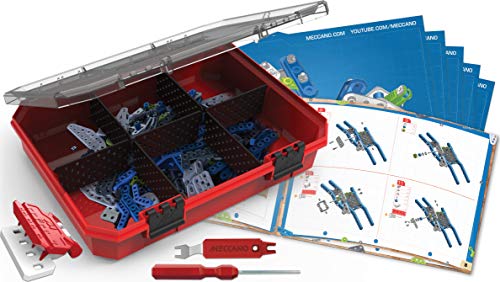 Meccano Erector, Advanced Machines Innovation Set, S.T.E.A.M. Building Kit with Real Motor