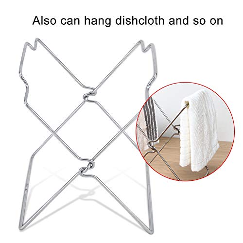 Weiyirot Trash Bag Rack, Hanging Trash Bag Holder, Freestanding Folding Bag Rack, for Office for Home