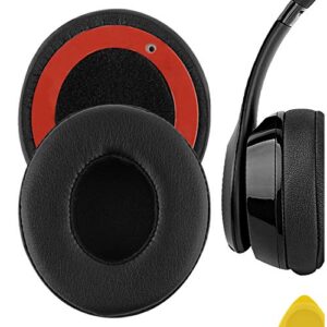 geekria quickfit replacement ear pads for beats solo2 wired, solo2.0 wired (b0518) headphones earpads, headset ear cushion repair parts (black)