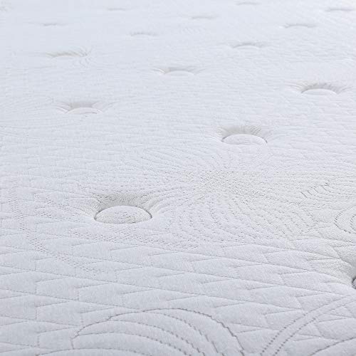 Olee Sleep 9 Inch Breeze Gel Memory Foam Innerspring Mattress, CertiPUR-US Certified, King (VC09SM01K-2)