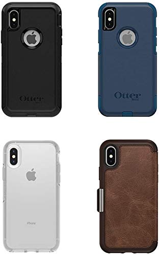 OtterBox Symmetry Clear Series Case for iPhone X & iPhone Xs with Alpha Glass Screen Protector Bundle - Eco-Friendly Packaging - Clear