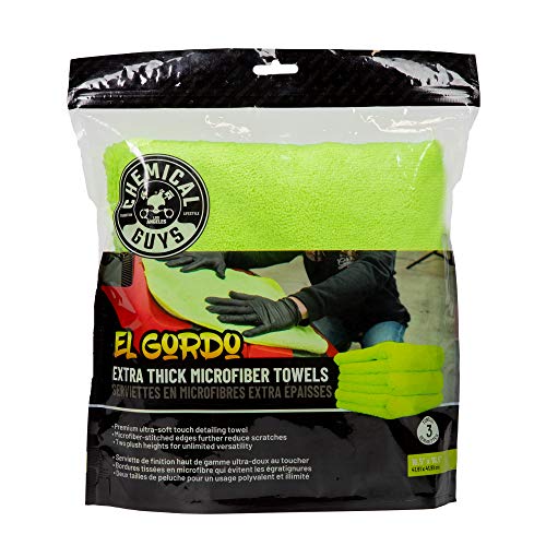 Chemical Guys El Gordo Extra Thick Professional Microfiber Towel (3 Pack)