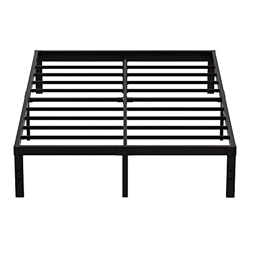 xtfei 14" Queen Bed Frame Heavy Duty Metal Beds Frames with Storage No Box Spring Needed Noise Free Sturdy Steel Slats Support 3500lbs