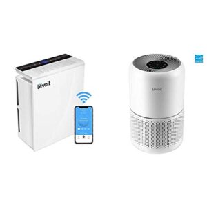 levoit smart wifi air purifier for home, extra-large room with h13 true hepa filter & air purifier for home allergies in bedroom, h13 true hepa air purifiers filter, for large room, core 300, white