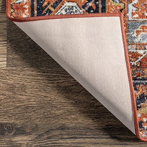 nuLOOM Florence Vintage Persian Runner Rug, 2' 6" x 6', Rust