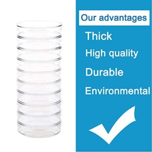 30Pack 90 x 15mm Plastic Petri Dishes,Culture Dishes with Lids for School,Laboratories,Clear Petri Dish for Themed Party