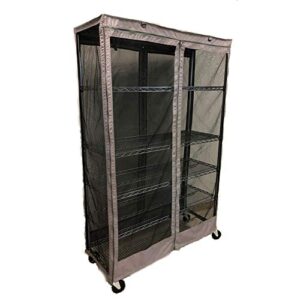 formosa covers storage shelving unit cover fits racks 48" wx18 dx72 h netting (cover only)