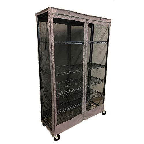 Formosa Covers Storage Shelving Unit Cover fits Racks 48" Wx18 Dx72 H Netting (Cover only)