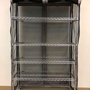 Formosa Covers Storage Shelving Unit Cover fits Racks 48" Wx18 Dx72 H Netting (Cover only)