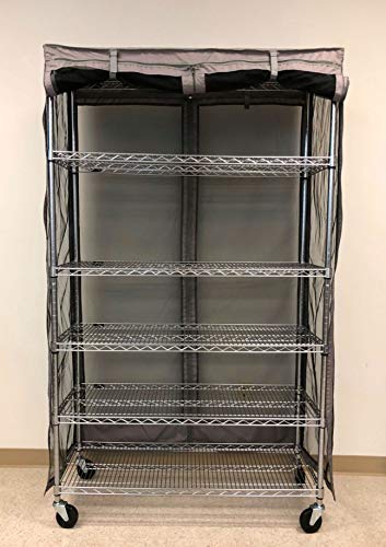 Formosa Covers Storage Shelving Unit Cover fits Racks 48" Wx18 Dx72 H Netting (Cover only)