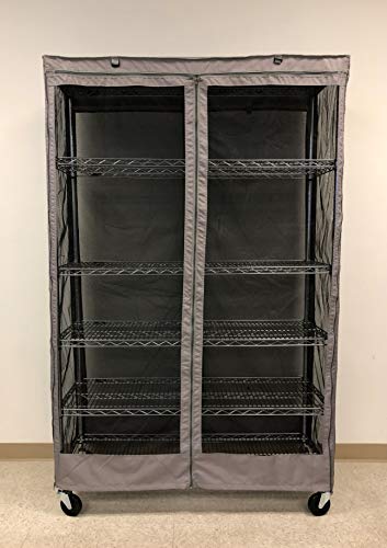 Formosa Covers Storage Shelving Unit Cover fits Racks 48" Wx18 Dx72 H Netting (Cover only)