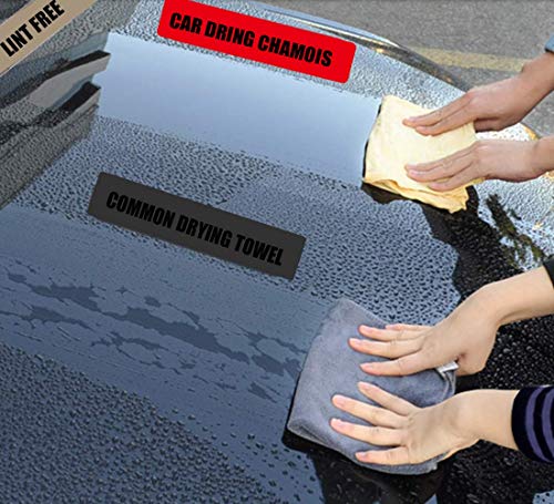 Car Chamois Drying Towel Natural Chamois Washing Cloth for Car Leather Super Absorbent Leather Cleaning Towel Wipes (19.69inchx31.5inch)