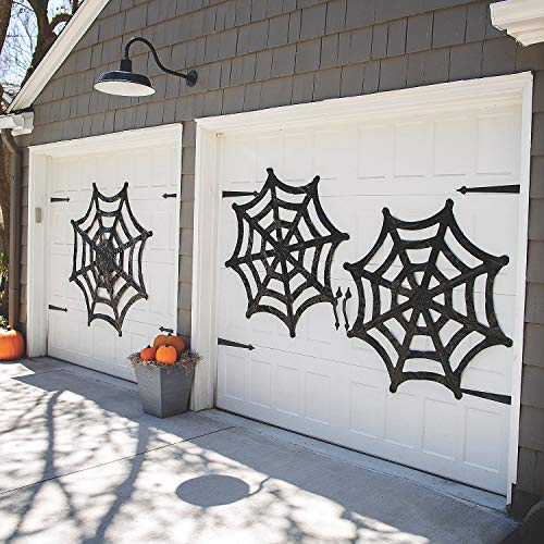 Large Spider Web Halloween Decorations - 5 Feet - Set of 3 - Scary Home Decor