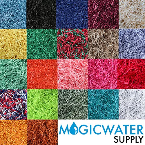 MagicWater Supply Soft & Thin Cut Crinkle Paper Shred Filler (2 LB) for Gift Wrapping & Basket Filling - Sage