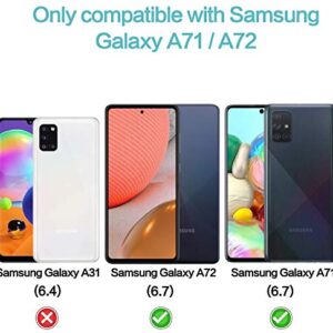 [2 Pack] for Samsung Galaxy A71 / A72 / A73 Privacy Screen Protector, Anti Spy 9H Tempered Glass for Galaxy A73 5G A71 A72 (4G/5G), Case Friendly Full Coverage Anti Scratch Bubble Free Easy Install