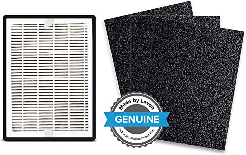 LEVOIT Air Purifier for Bedroom, HEPA Filter & Air Purifier Replacement Filter, Compatible with LV-H126 Air Purifier, Include 1 True HEPA and Activated Carbon Set, 3 Extra Pre-Filters, LV-H126-RF