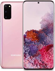 samsung galaxy s20 5g factory unlocked android smartphone sm-g981u us version | fingerprint id & facial recognition | long-lasting battery (cloud pink, 128gb)