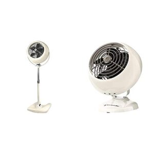 vornado vfan sr. pedestal vintage air circulator fan, vintage white & vfan mini classic personal vintage air circulator fan, vintage white