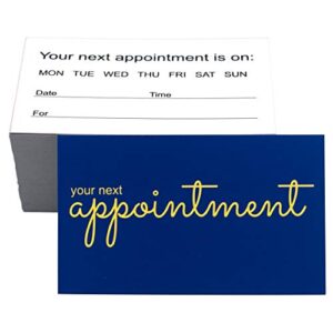 RXBC2011 Appointment Reminder Cards Pack of 100 Navy Blue