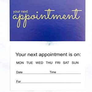 RXBC2011 Appointment Reminder Cards Pack of 100 Navy Blue