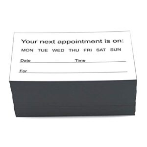 RXBC2011 Appointment Reminder Cards Pack of 100 Navy Blue